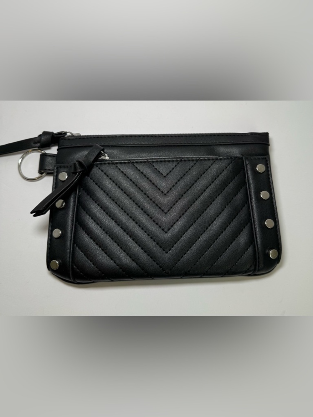 STELLA AND MAX Cute black faux leather wallet